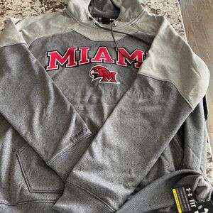 Miami of Ohio Under Armour Hoodie sz M. NWT